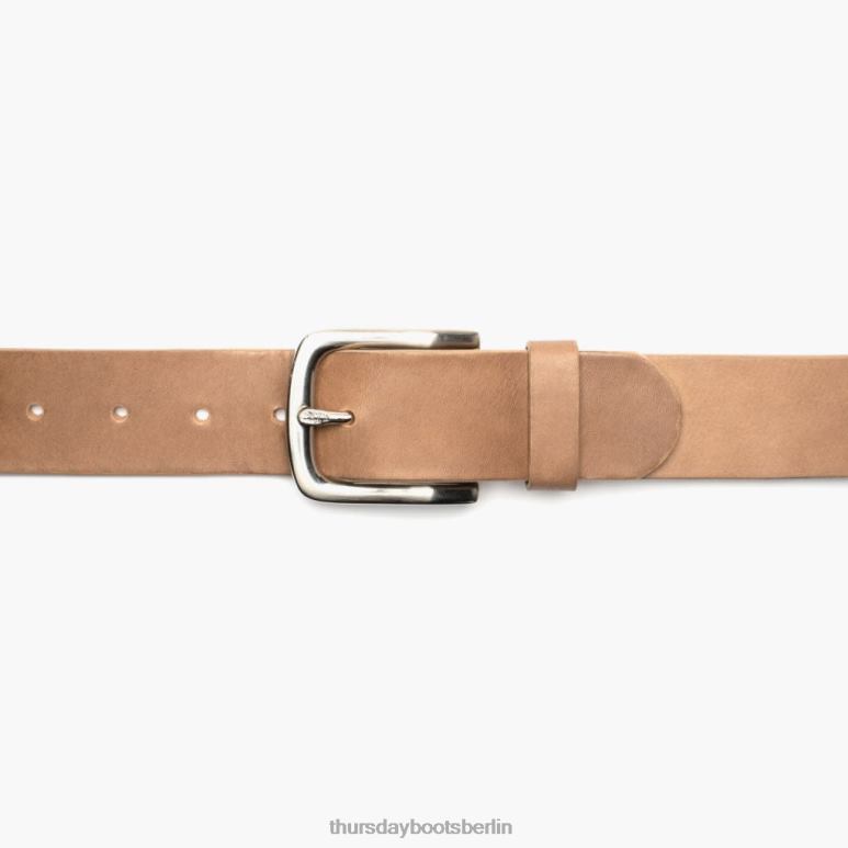 Thursday Boots Heritage-Ledergürtel Männer DLHT185 Zubehör natürliches Vachetta
