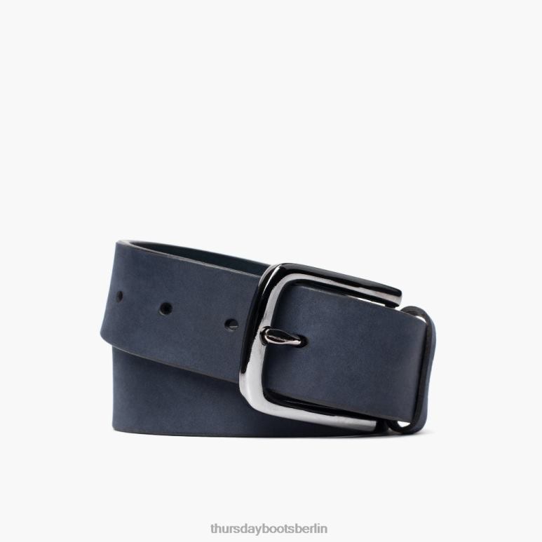 Thursday Boots Heritage-Ledergürtel Männer DLHT187 Zubehör Marino matt