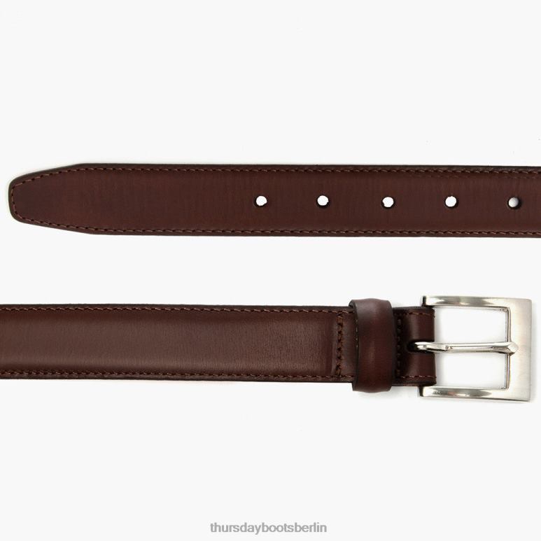 Thursday Boots klassischer Ledergürtel Männer DLHT164 Zubehör braun