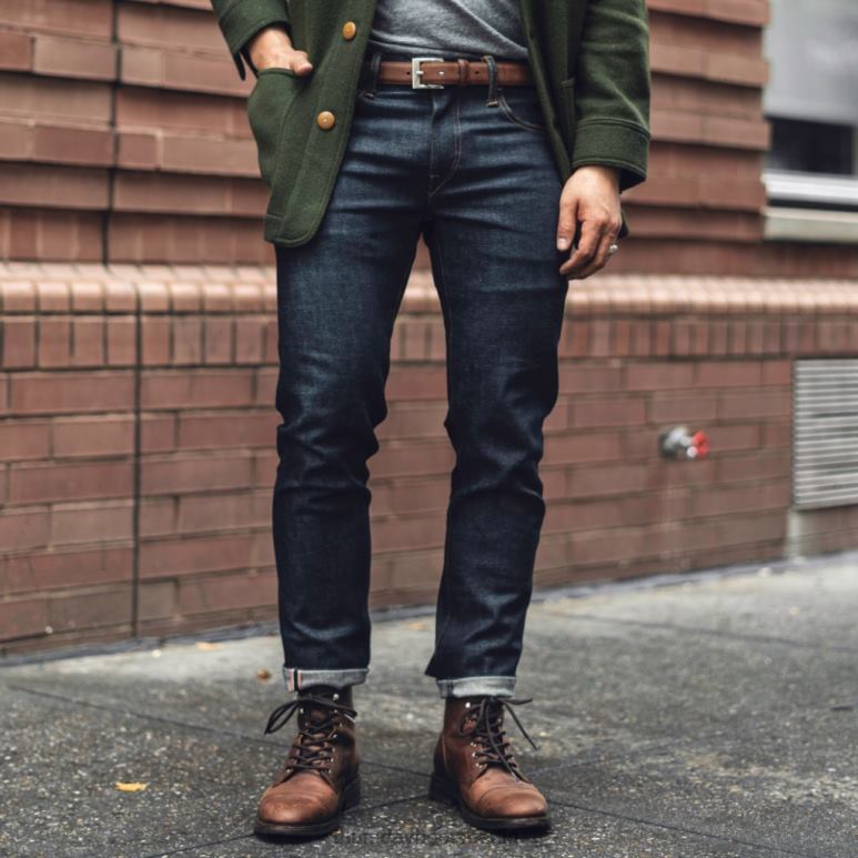 Thursday Boots klassischer Ledergürtel Männer DLHT169 Zubehör Arizona Adobe