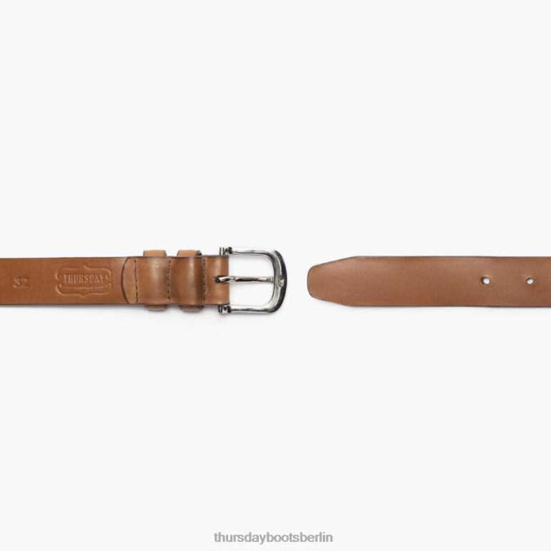 Thursday Boots raffinierter Ledergürtel Männer DLHT266 Zubehör Toffee