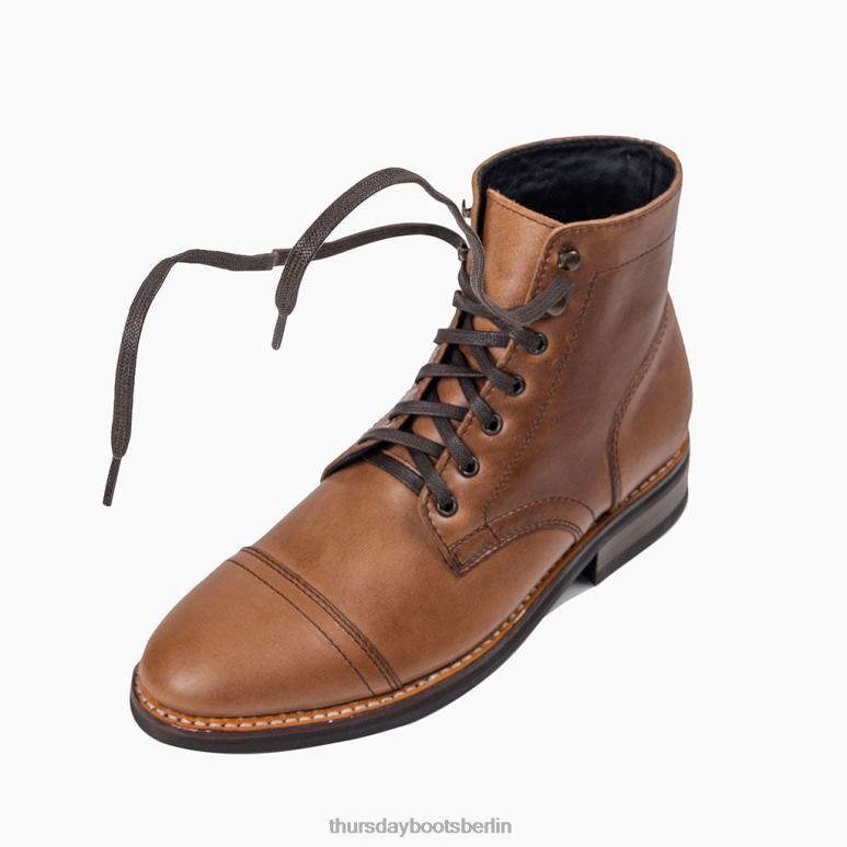 Thursday Boots Flache Schnürsenkel aus gewachster Baumwolle Männer DLHT288 Zubehör braun