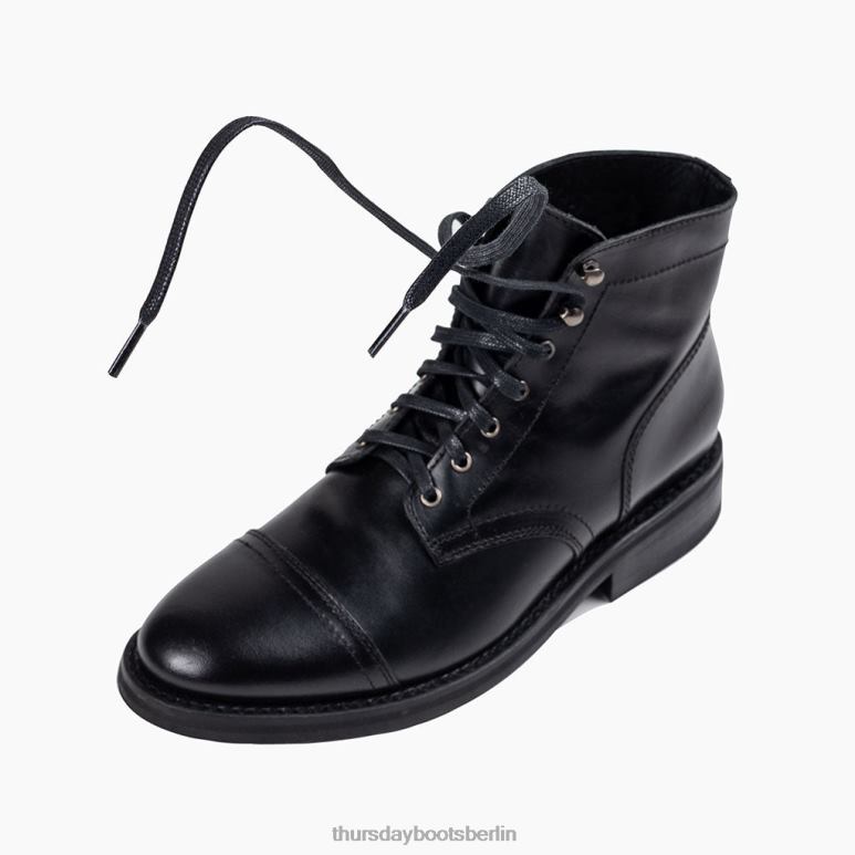 Thursday Boots Flache Schnürsenkel aus gewachster Baumwolle Männer DLHT289 Zubehör Schwarz