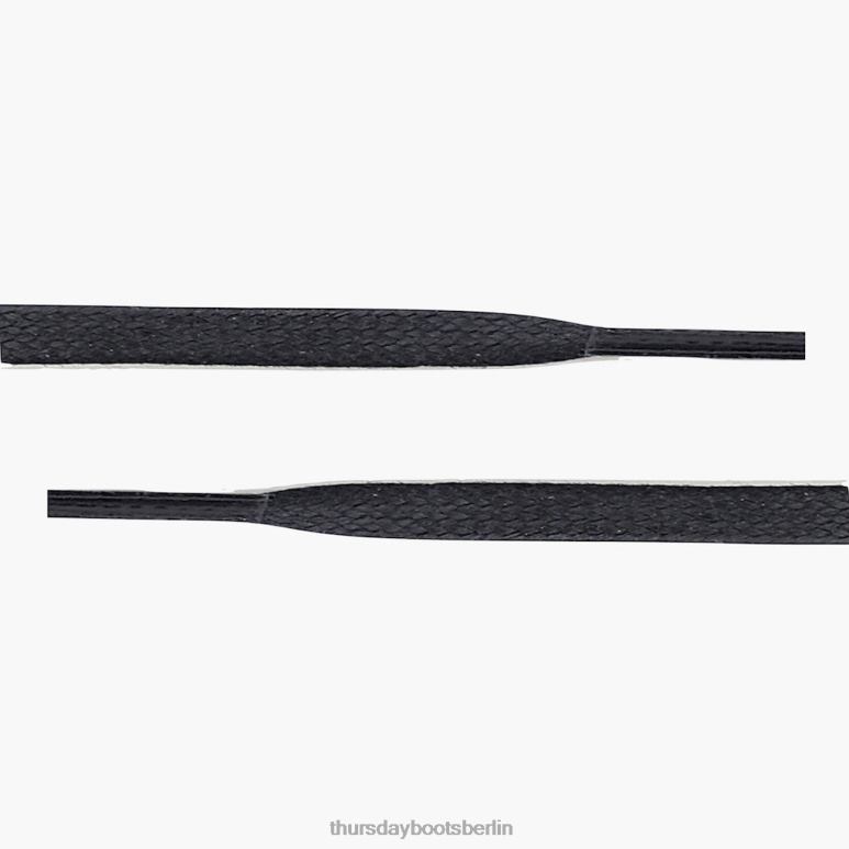 Thursday Boots Flache Schnürsenkel aus gewachster Baumwolle Männer DLHT289 Zubehör Schwarz