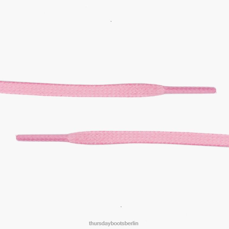 Thursday Boots Flache Schnürsenkel aus gewachster Baumwolle Männer DLHT291 Zubehör Rosa