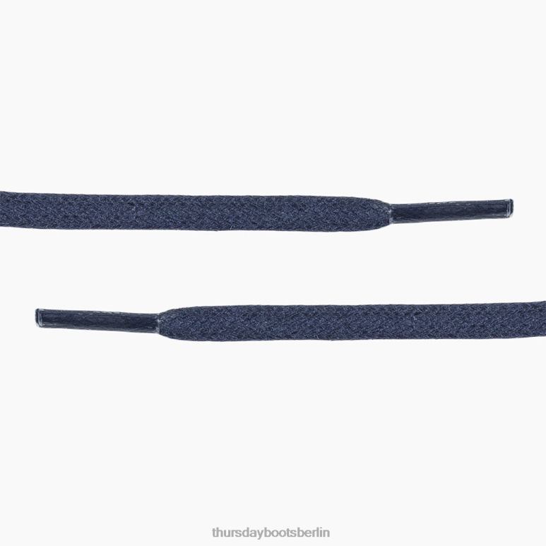 Thursday Boots Flache Schnürsenkel aus gewachster Baumwolle Männer DLHT301 Zubehör Blau