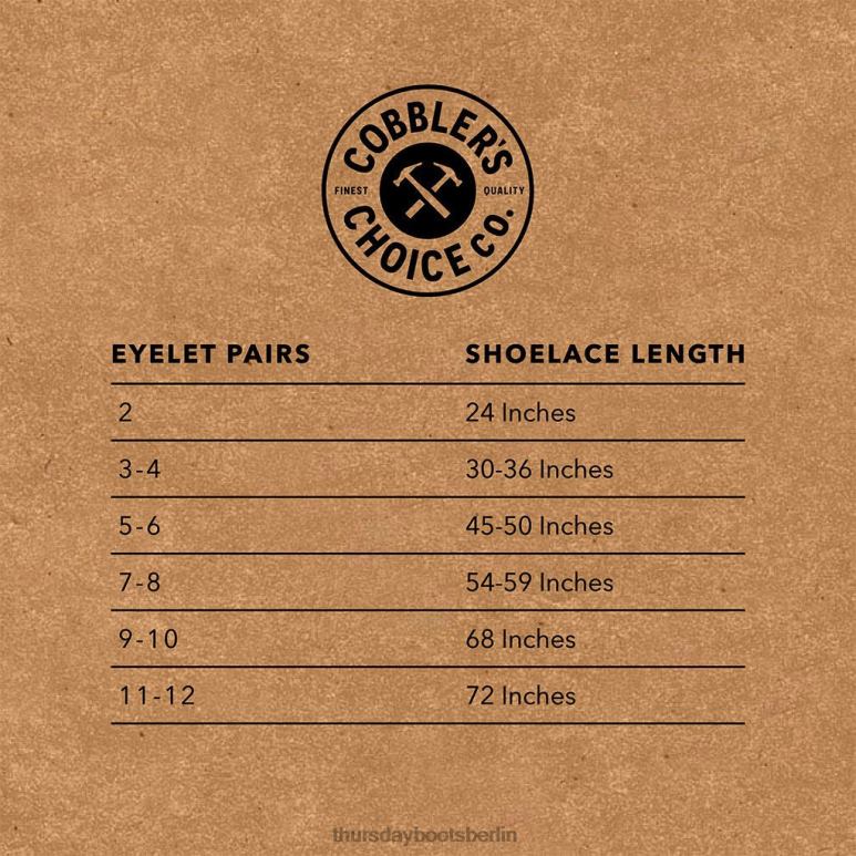 Thursday Boots Lederschnürsenkel Männer DLHT302 Zubehör Puma braun