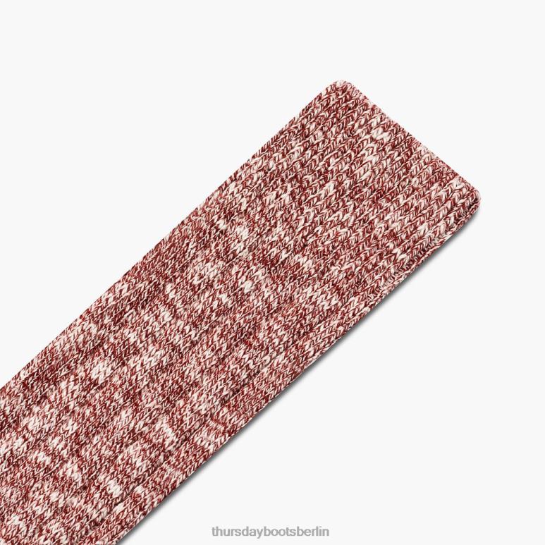 Thursday Boots Sodello klassische Stiefelsocke Männer DLHT238 Zubehör Rot