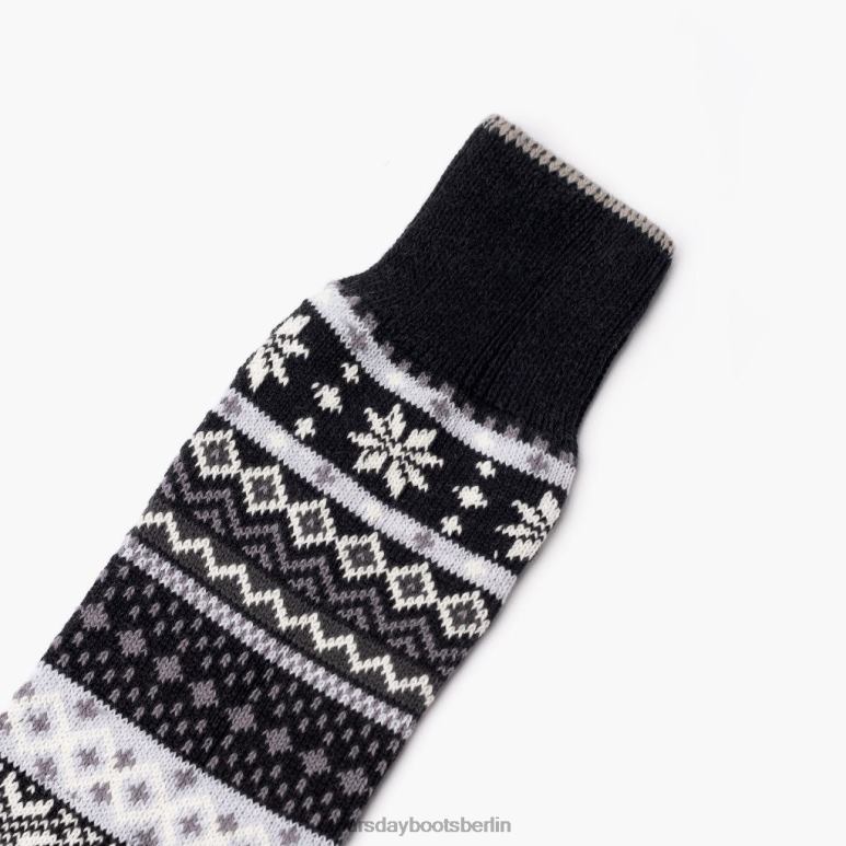 Thursday Boots Sodello norwegische Socke Männer DLHT256 Zubehör Schwarz